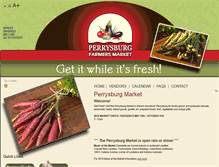 Tablet Screenshot of perrysburg-farmers-market.com